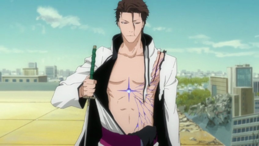 Sousuke Aizen (Defected Shinigami), Living World, Karakura Town, 70m above the city, Fake Karakura Town