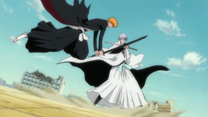 Ichigo Kurosaki (Substitute Shinigami), Gin Ichimaru (Defected Shinigami)